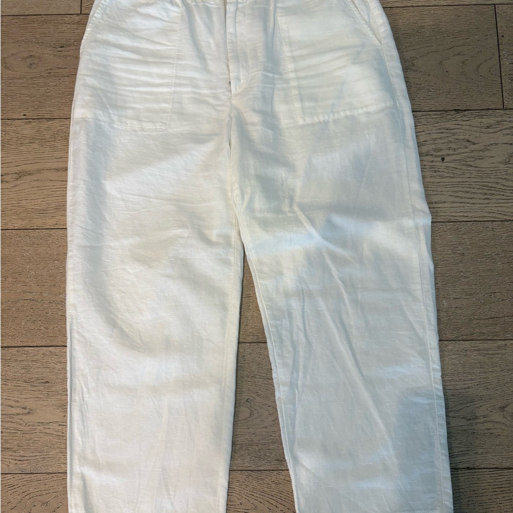 GAP White Linen Pants